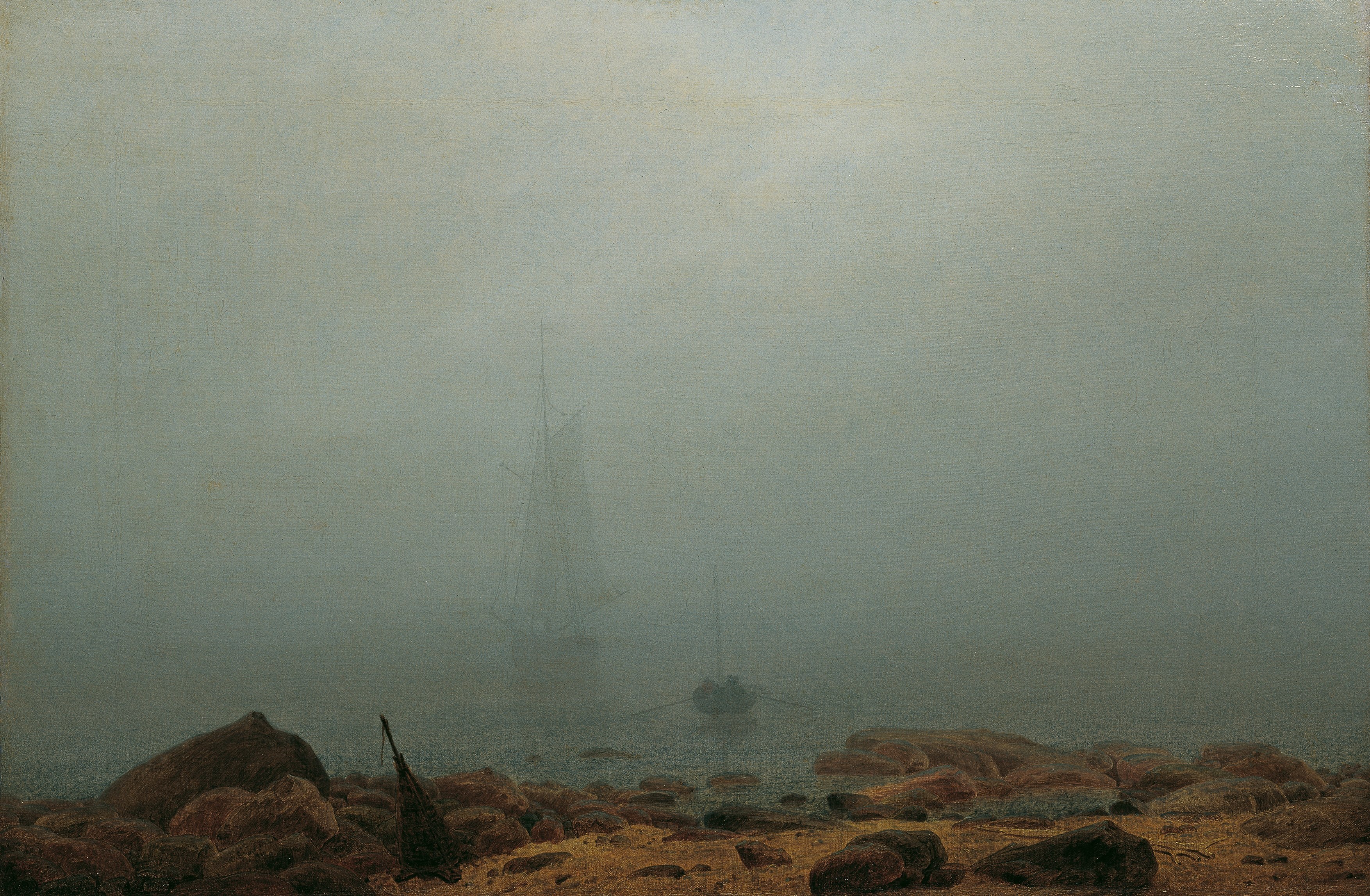 Caspar David Friedrich, Meeresstrand im Nebel (ca.1807)